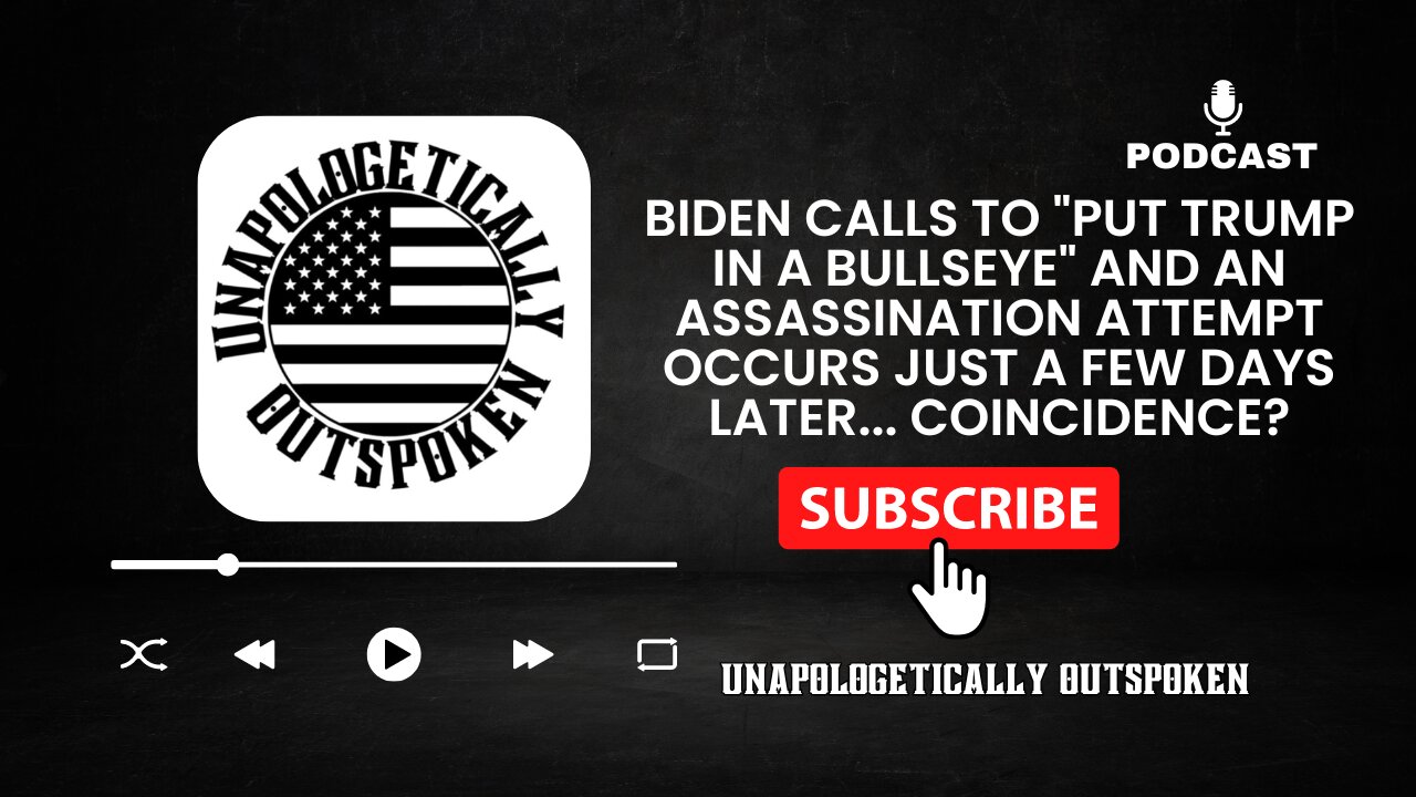 BIDEN CALLS TO "PUT TRUMP IN A BULLSEYE" AND AN ASSASSINATION ATTEMPT OCCURS... COINCIDENCE?