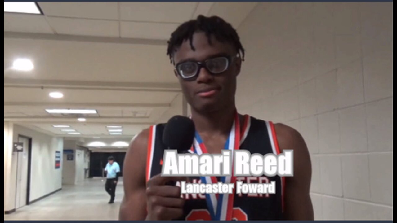 Lancaster Forward Amari Reed after Winning Texas 5a State Championship
