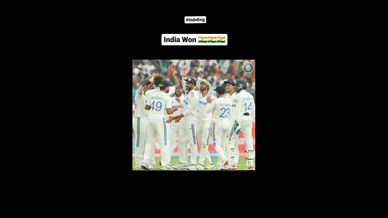 India won #