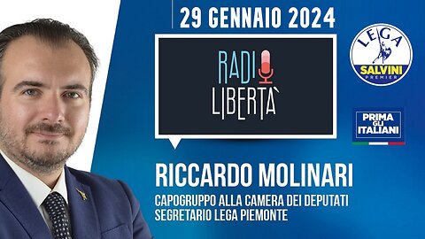 🔴 QUI PARLAMENTO - On. Riccardo Molinari, Capogruppo Camera Lega, a Radio Libertà (29/01/2024).