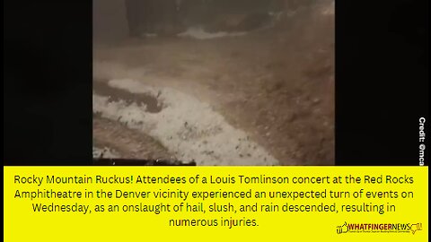 Rocky Mountain Ruckus! Attendees of a Louis Tomlinson concert at the Red Rocks Amphitheatre