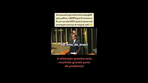 Jair Bolsonaro e Eduardo Bolsonaro denunciando o PT sempre a favor de estupradores