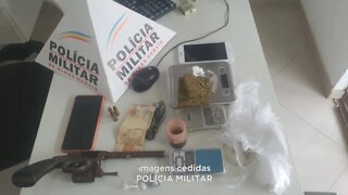 Iapu: Polícia Militar apreende drogas e arma de fogo