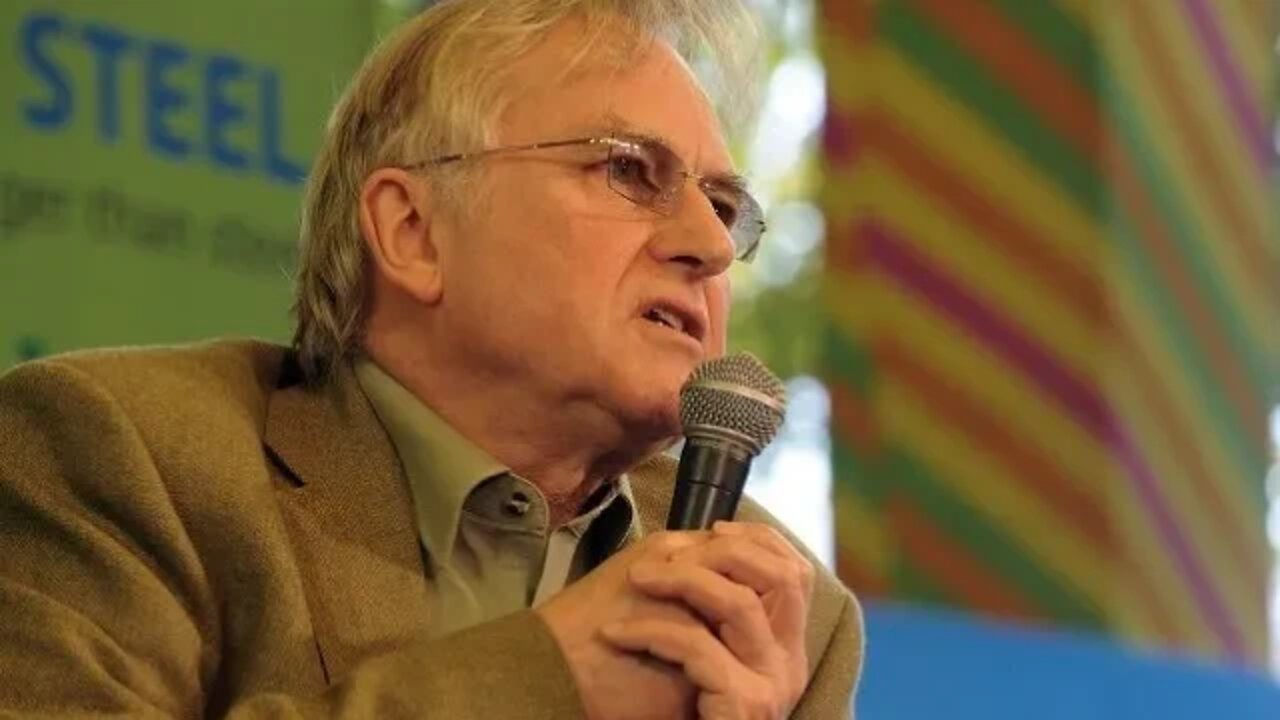 Richard Dawkins rides ShockofGod's motorcycle (Classic shockofGod)