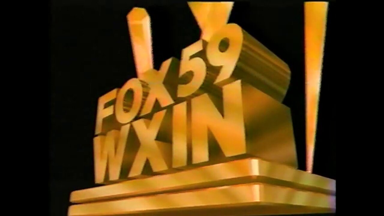 WXIN59 - TV = no commercials = Indianapolis INDIANA = 10pm News, March 1992