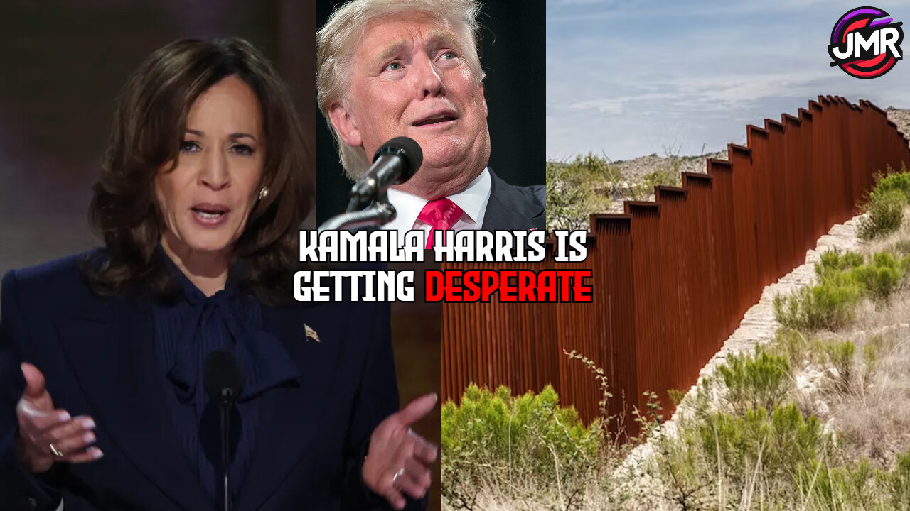 Kamala Harris BACKTRACKS & STEALS Trump's border Wall Policy