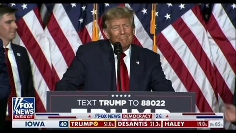 President Trump IA Caucus Victory Speech 01/15/2024