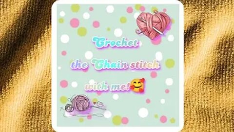 Quick, basic chain stitch tutorial for ABSOLUTE BEGINNER CROCHETERS