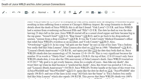 Death of Juice WRLD (added info. to old decode) #gematria #truth #numerology #kabbalah #juicewrld