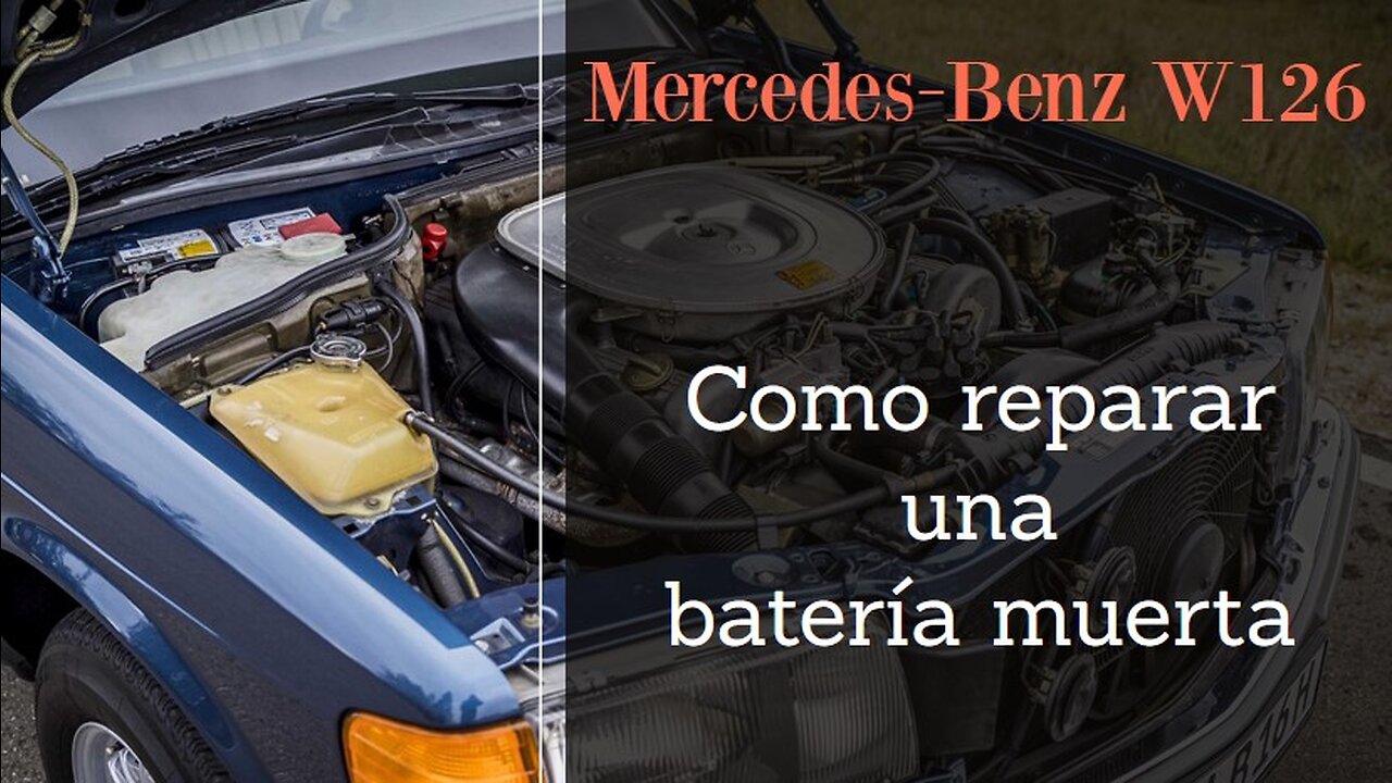 Mercedes Benz W126 - Como reparar su batería muerta tutorial Clase S