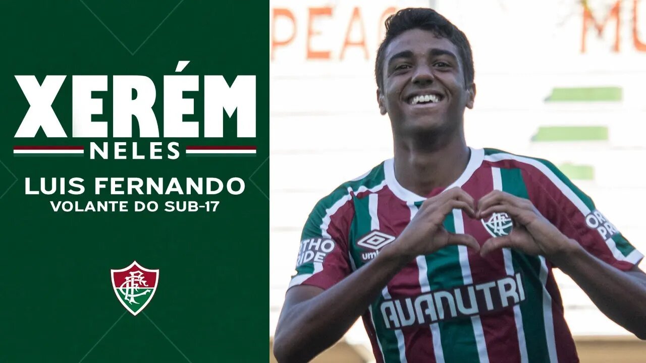 LUIS FERNANDO, DO SUB-17: "O FLU É MINHA SEGUNDA CASA, ONDE APRENDO MUITO E SÓ TENHO A AGRADECER"