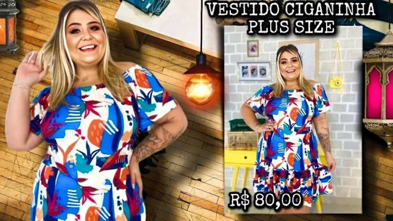 🛑 VESTIDO CIGANINHA PLUS SIZE