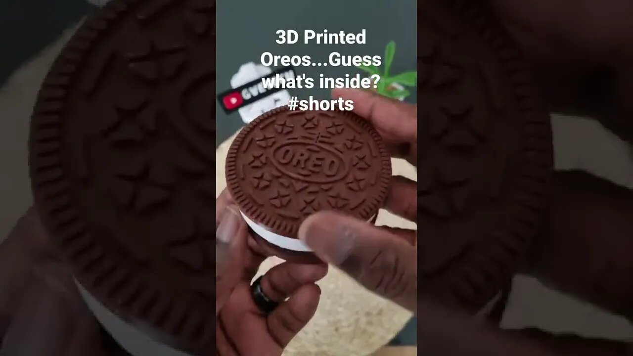 3D Printed Oreos...Guess what's inside? #shorts #oreo #oreocake #3dprinting