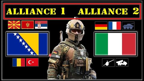 Bosnia and Herzegovina VS Italy Detailed Comparison of Military Power Alliance with Serbia Monteneg