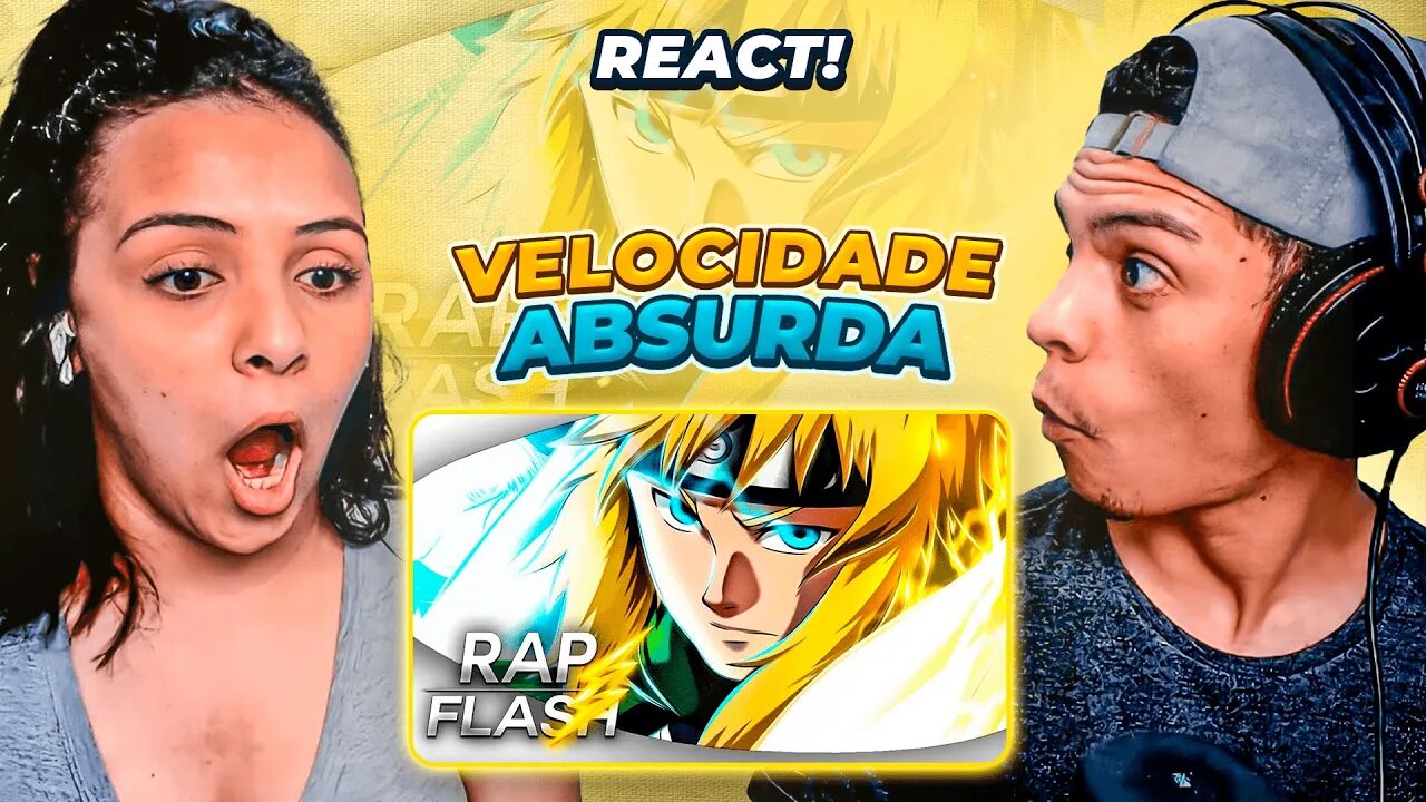 Rap do Minato Namikaze | Relâmpago Amarelo | (SpeedRap 10) Flash Beats | [ React Rap Nerd ] 🔥