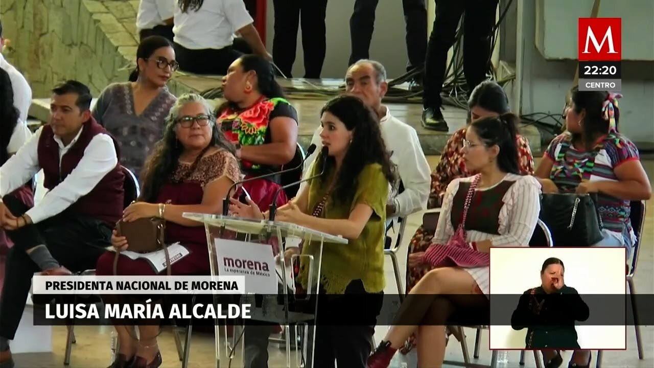 Luisa María Alcalde invita a registro para la elección judicial 2025 durante asamblea de Morena