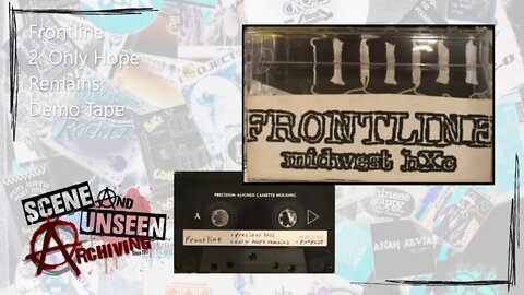 Frontline/At Peace While Burning 🖭Demo Cassette Tape! Syracuse, Indiana Christian Metalcore/Hardcore