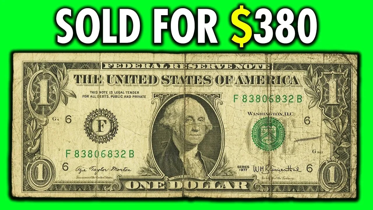 DO YOU HAVE A RARE DOLLAR BILL WORTH A LOT OF MONEY? LOOK FOR THIS PAPER MONEY