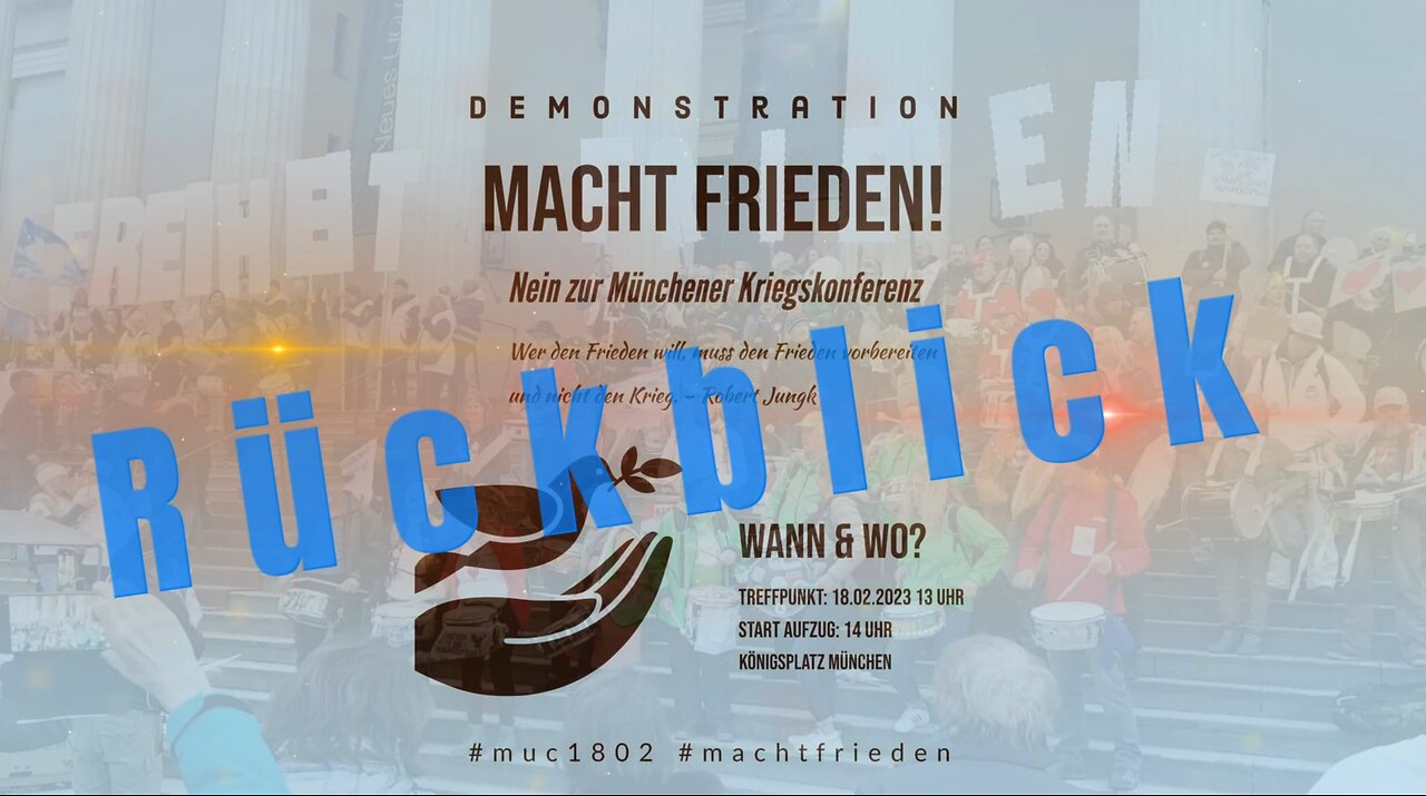 Rückblick Friedensdemo München am 18.02.2023