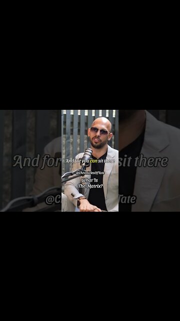 Andrew Tate On What Is THE MATRIX🔍👁