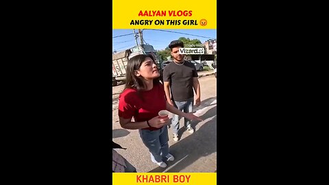 Aalyan Vlogs and Angry Girl FIGHT 🤬| Aalyan Vlogs Angry 💔 #shorts #viral #motovlog #youtubeshorts