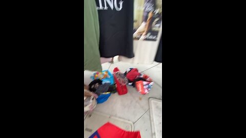 Trump merchandise at a rally