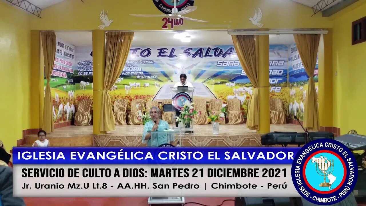 SERVICIO DE CULTO A DIOS: MARTES 21 DICIEMBRE 2021