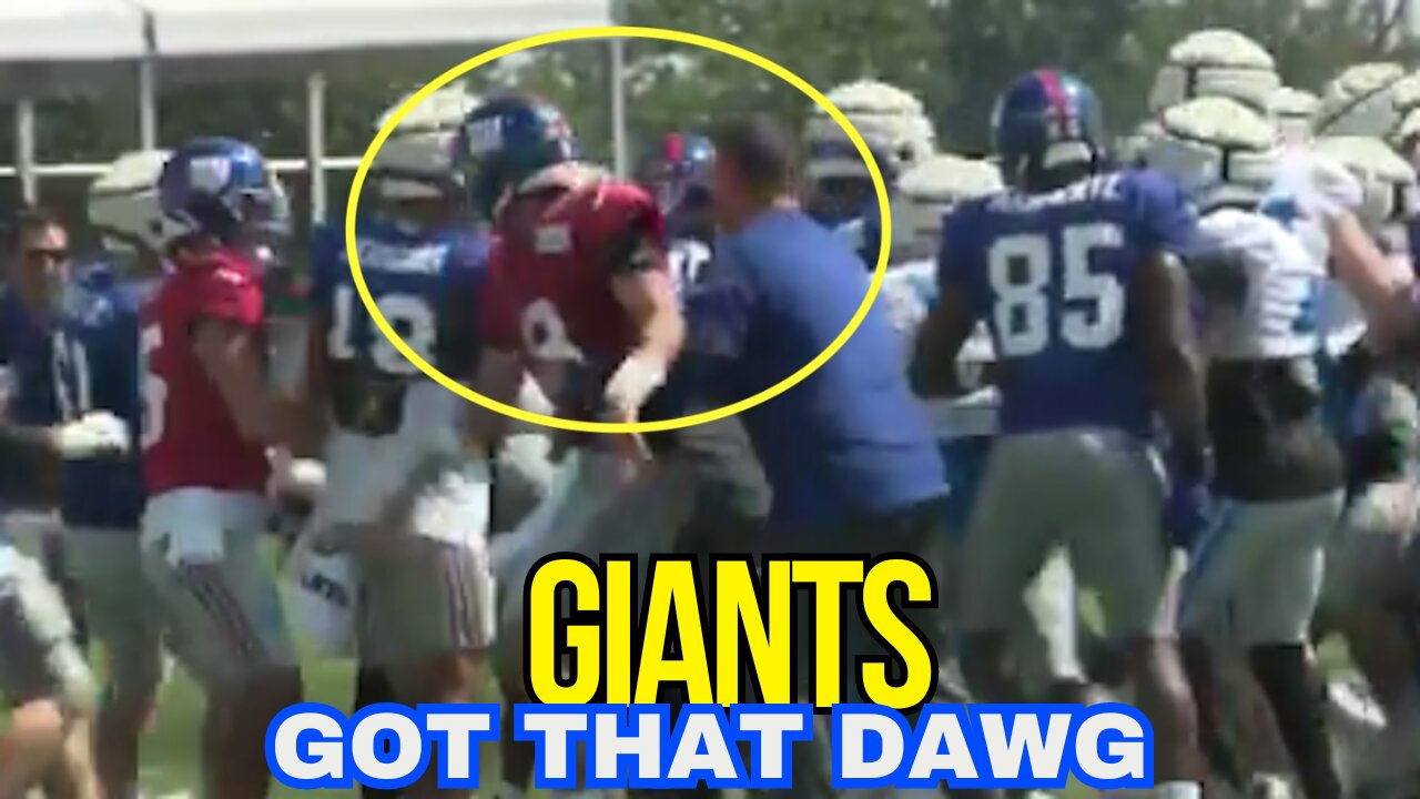 New York Giants vs Detroit Lions | Training Camp Fights