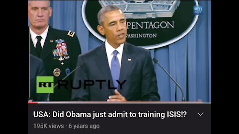 When Obama told the world he created, funded and weaponized ISIS