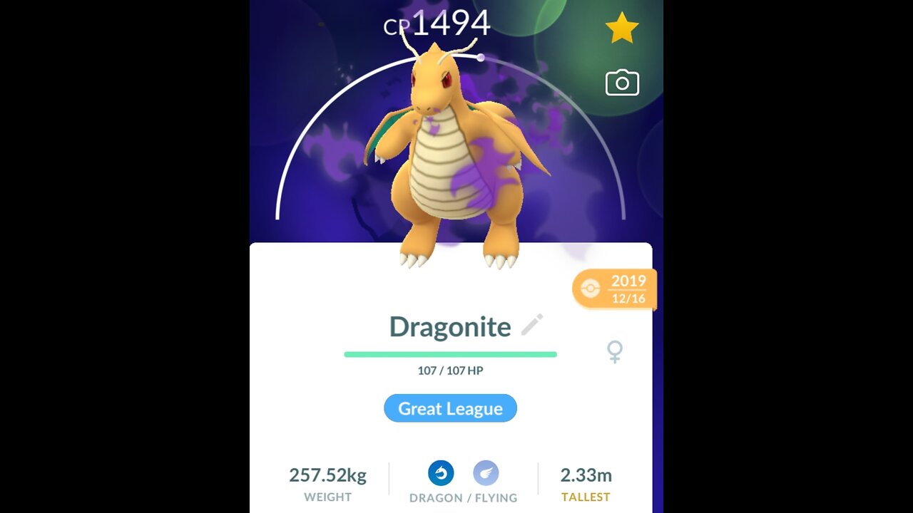 Pokemon go Shadow Dragonite FTW