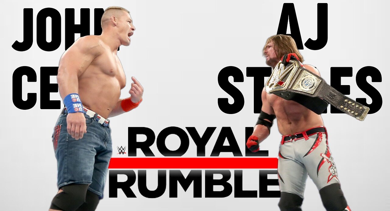 John Cena Vs Aj Styles - Royal Rumble 2017 - Highlights