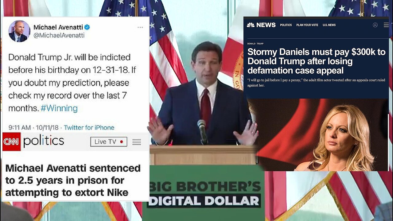 Florida Governor Ron DeSantis trolls Donald Trump over alleged 'Porn Hush Money Payments' 😂