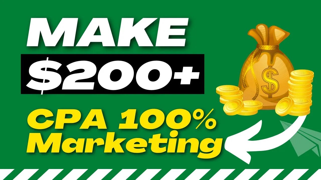 MAKE $200 With FREE CPA Marketing Trick, Promote CPA Offers, CPAMarketing, CPAGrip, CPALead