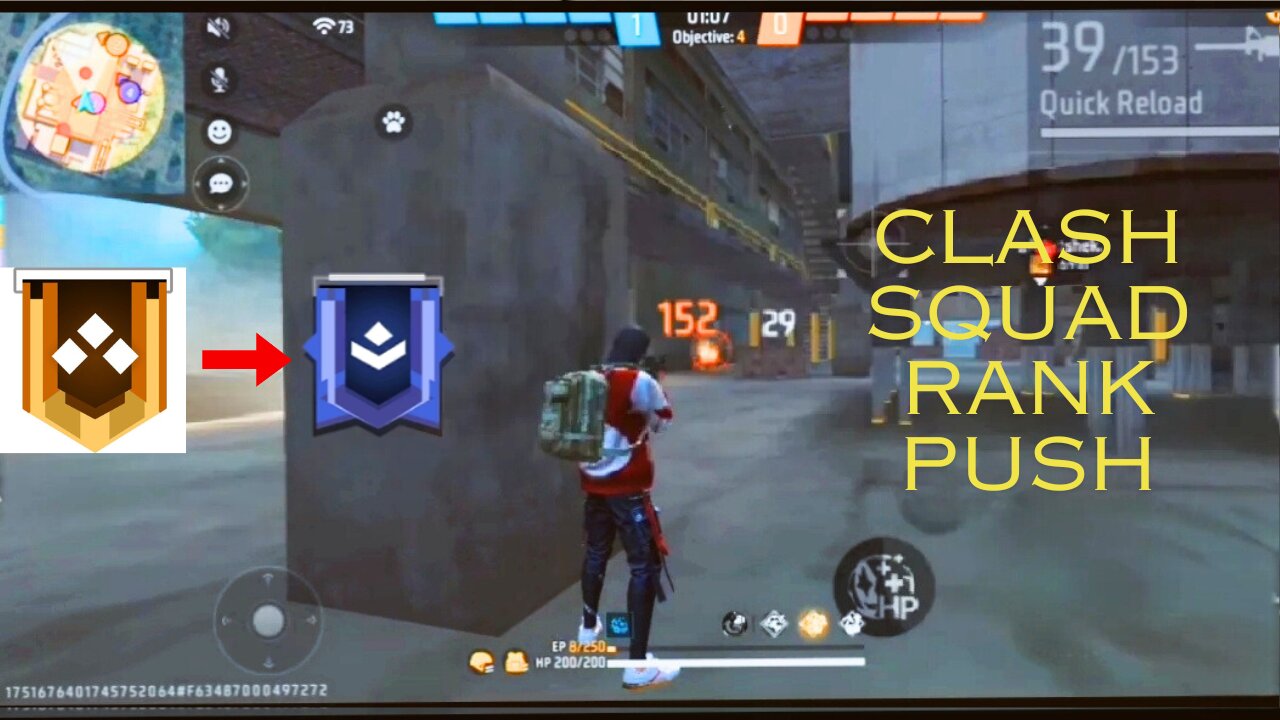 Clash squad rank push || Garena free fire ||