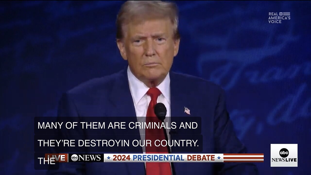 Trump crushes Harris in his closing statements at the debate.