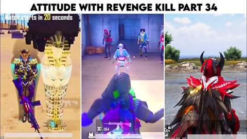 Pubg Mobile Attitude 😈 With Revenge Kill Max Blood Raven X- Suit | Part 33 | Xbot 2.0