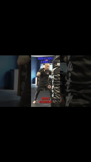 Heroes Training Center | Kickboxing & MMA "How To Double Up" Hook & Cross & Knee 2 | #Shorts