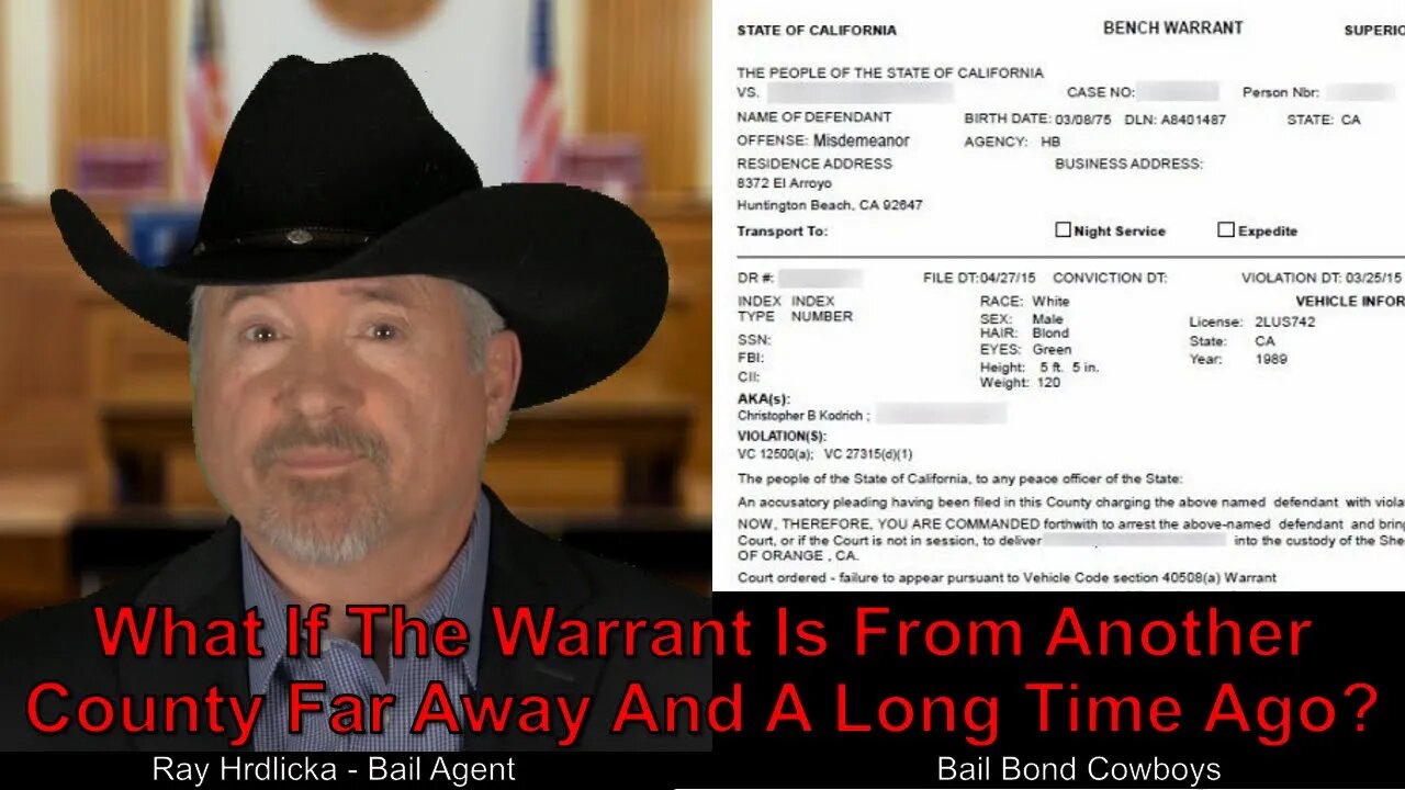 San Bernardino - What If The Warrant Is From Another County Far Away And A Long Time Ago ?