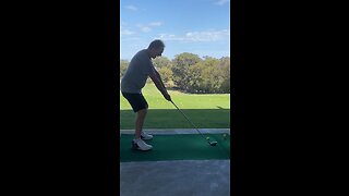 Single plain golf swing