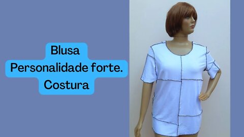 Blusa com costura visível