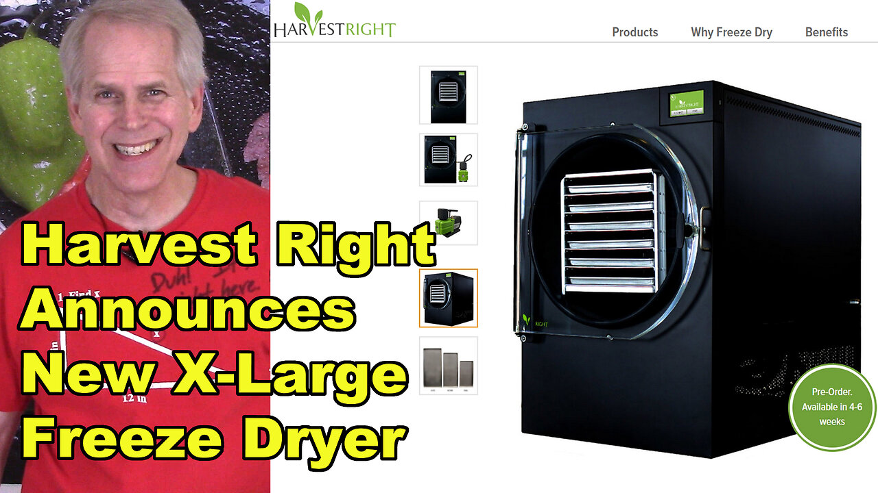 Harvest Right Announces New X-Large Freeze Dryer!