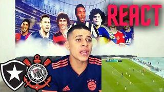 React Botafogo 1 x 3 Corinthians | Melhores Momentos | Brasileirao 2022