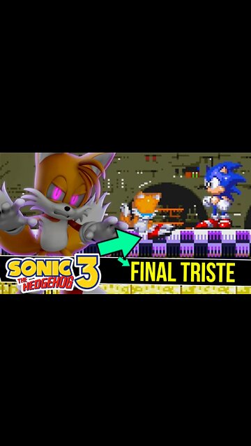 Final TRISTE do SONIC 3 #shorts