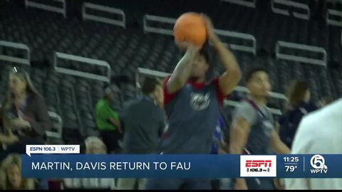 FAU Owls Alijah Martin, Johnell Davis returning to school