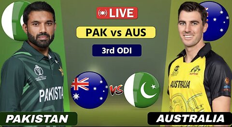 🔴 LIVE | Australia vs Pakistan | Pakistan in Australia 3 ODI Series Nov 10, 2024 english commentary