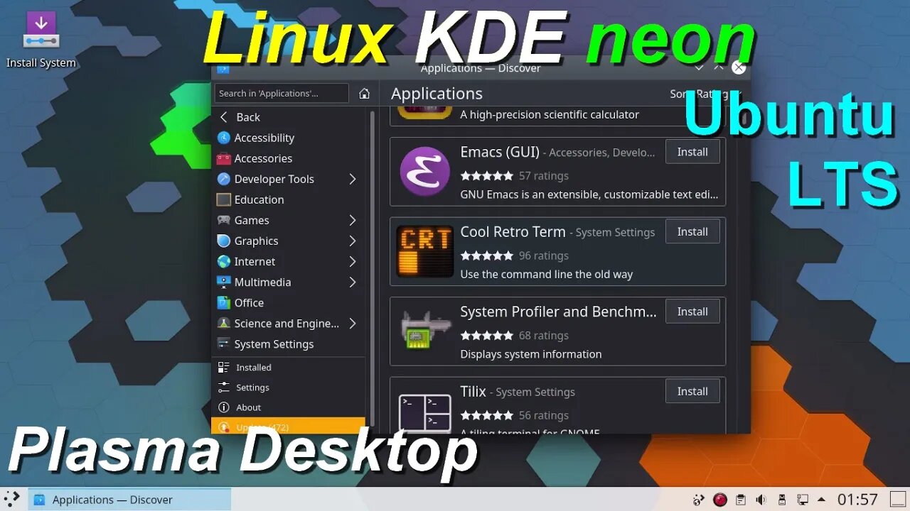 KDE neon distro linux baseada no Ubuntu LTS. Teste no pendrive sem precisar de instalação