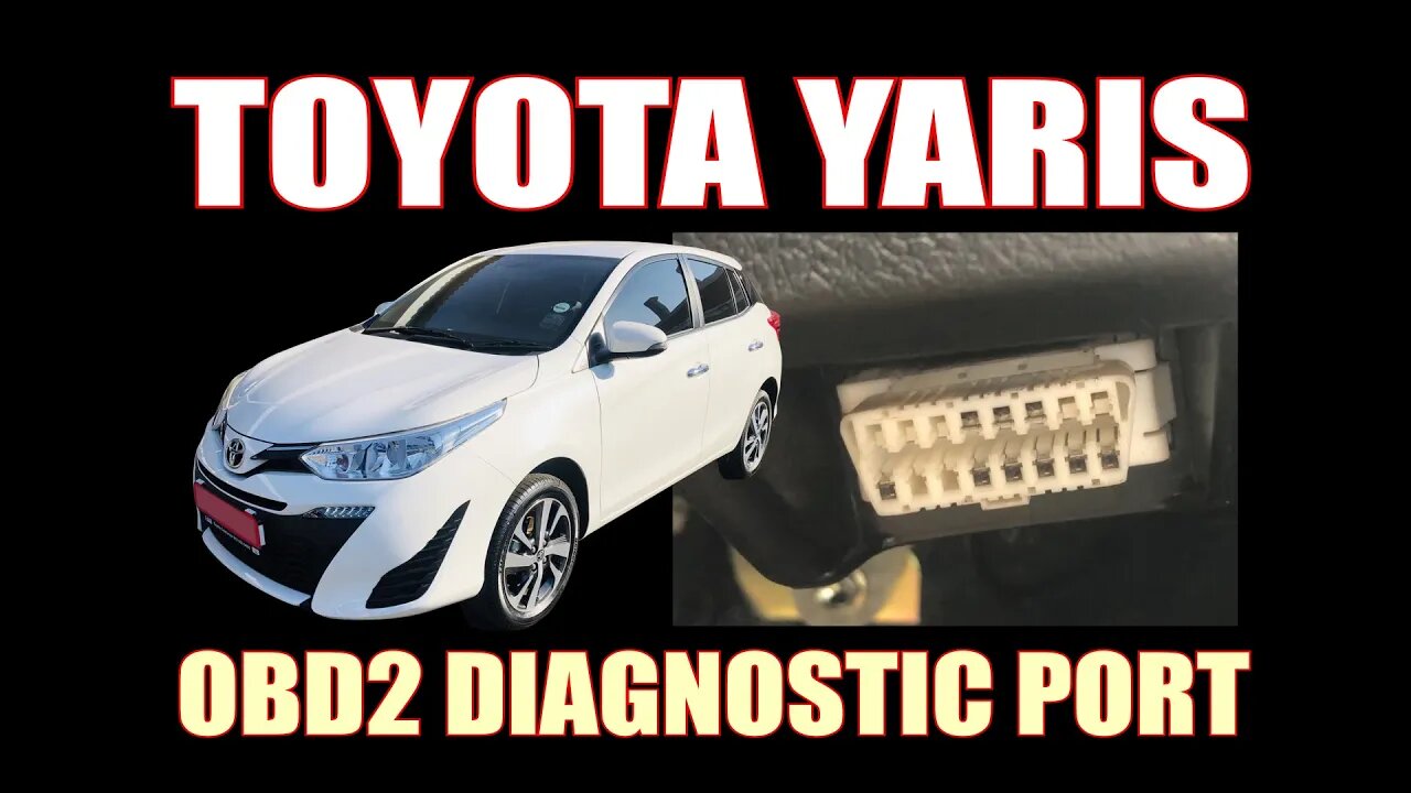 TOYOTA YARIS ( 2019 ) - OBD2 DIAGNOSTIC PORT LOCATION