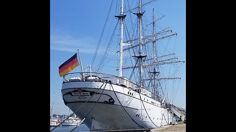 Walking in Stralsund, Germany.