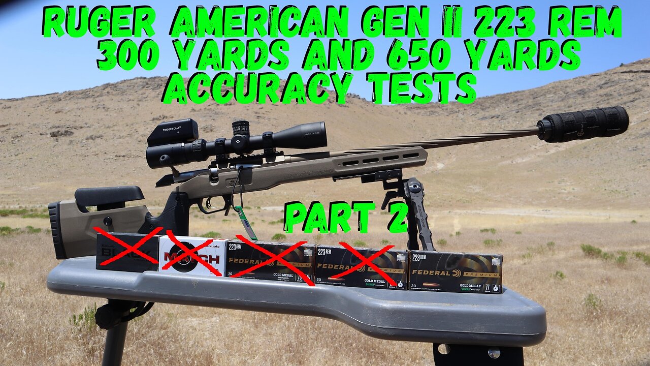 Ruger American Gen II Predator 223 300 Yards and 650 Yards Part 2