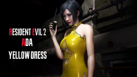 Resident Evil 2 Remake Ada Yellow Dress